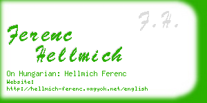 ferenc hellmich business card